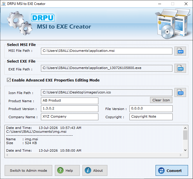 Browse MSI File Browse MSI File